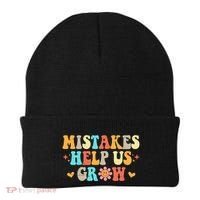 Mistakes Help Us Grow Positive Quote Beanie thumb 0