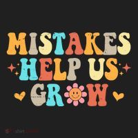 Mistakes Help Us Grow Positive Quote Beanie thumb 2