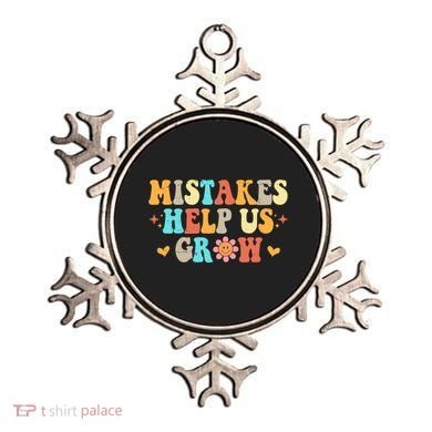Mistakes Help Us Grow Positive Quote Ornament