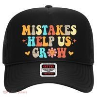 Mistakes Help Us Grow Positive Quote Hat thumb 0
