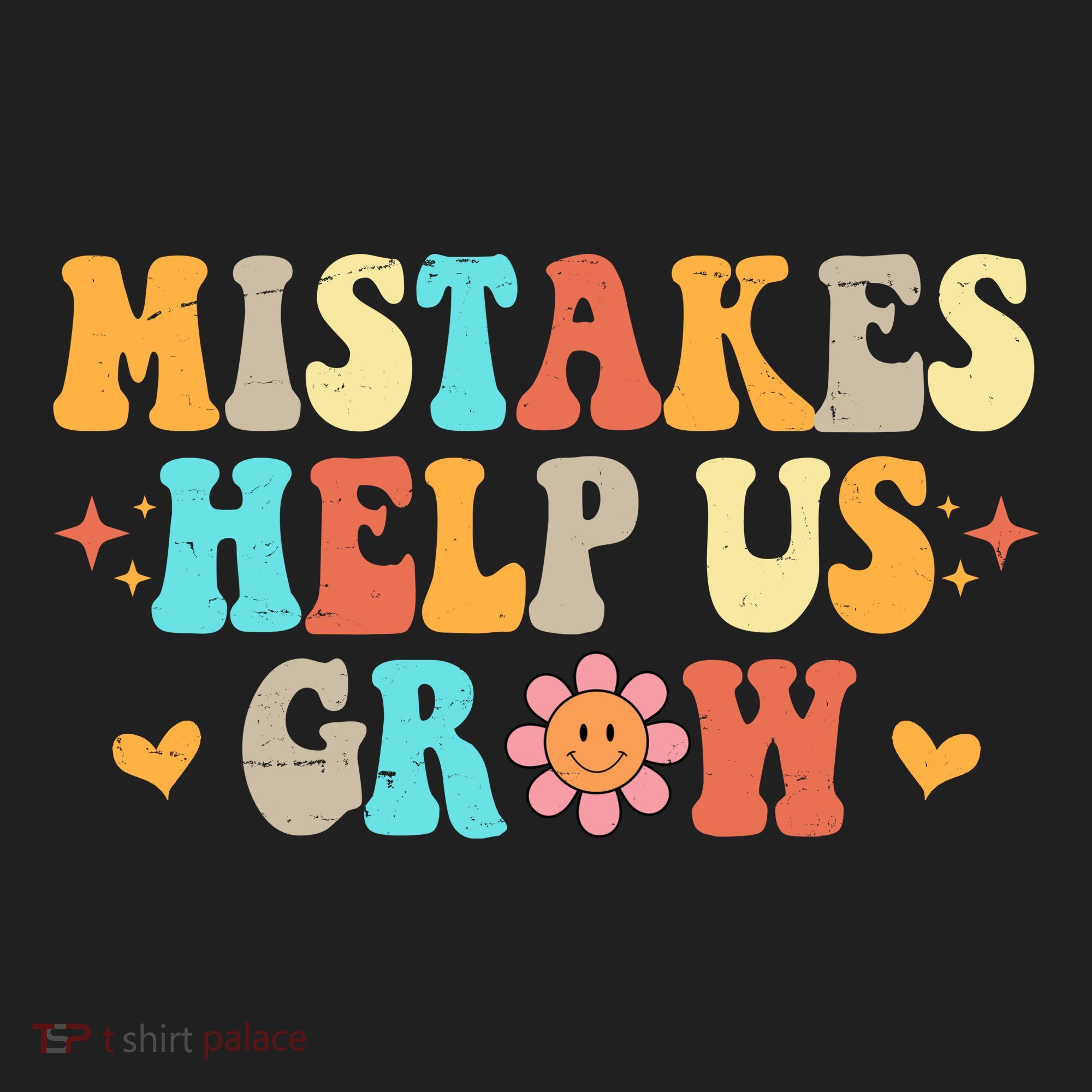 Mistakes Help Us Grow Positive Quote Hat