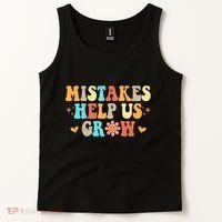 Mistakes Help Us Grow Positive Quote Tank Top thumb 2