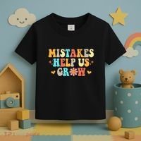 Mistakes Help Us Grow Positive Quote Toddler T-Shirt thumb 3