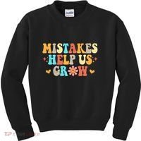 Mistakes Help Us Grow Positive Quote Kids Sweatshirt thumb 0