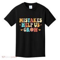 Mistakes Help Us Grow Positive Quote Kids T-Shirt thumb 0