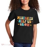 Mistakes Help Us Grow Positive Quote Kids T-Shirt thumb 2