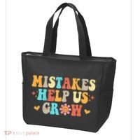 Mistakes Help Us Grow Positive Quote Tote Bag thumb 3