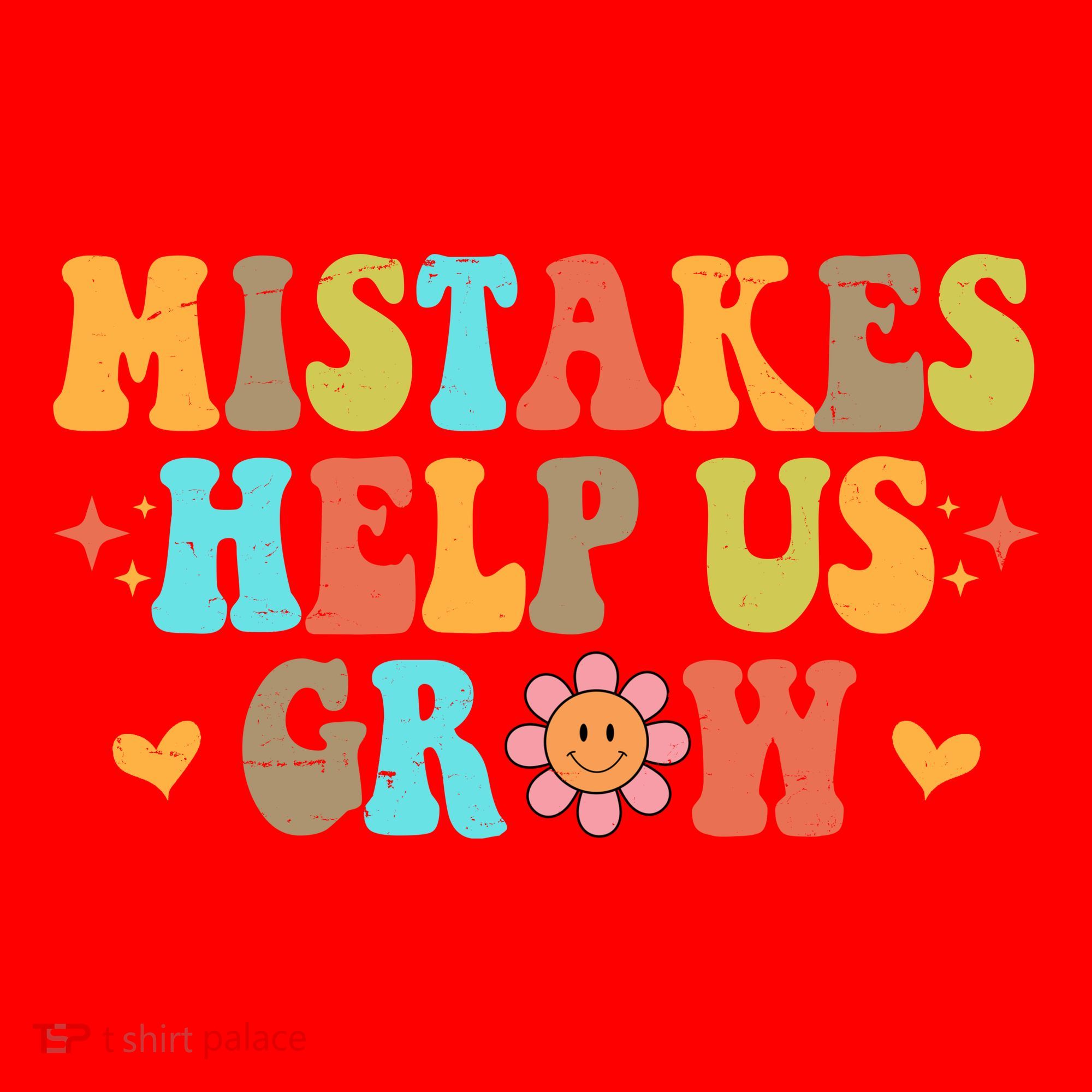 Mistakes Help Us Grow Positive Quote Santa Hat