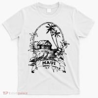 Maui Hawaii Vintage Retro Throwback Classic Vacation T-Shirt thumb 0