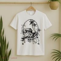 Maui Hawaii Vintage Retro Throwback Classic Vacation T-Shirt thumb 2