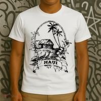 Maui Hawaii Vintage Retro Throwback Classic Vacation T-Shirt thumb 3