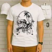 Maui Hawaii Vintage Retro Throwback Classic Vacation T-Shirt thumb 6