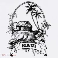 Maui Hawaii Vintage Retro Throwback Classic Vacation T-Shirt thumb 7