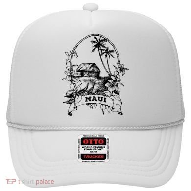 Maui Hawaii Vintage Retro Throwback Classic Vacation Hat