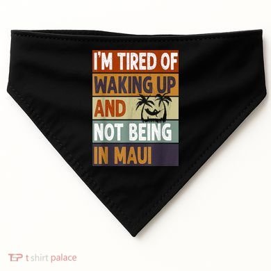 Maui Hawaii Vacation Souvenir USA-Made Doggie Bandana
