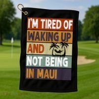 Maui Hawaii Vacation Souvenir Golf Towel thumb 1