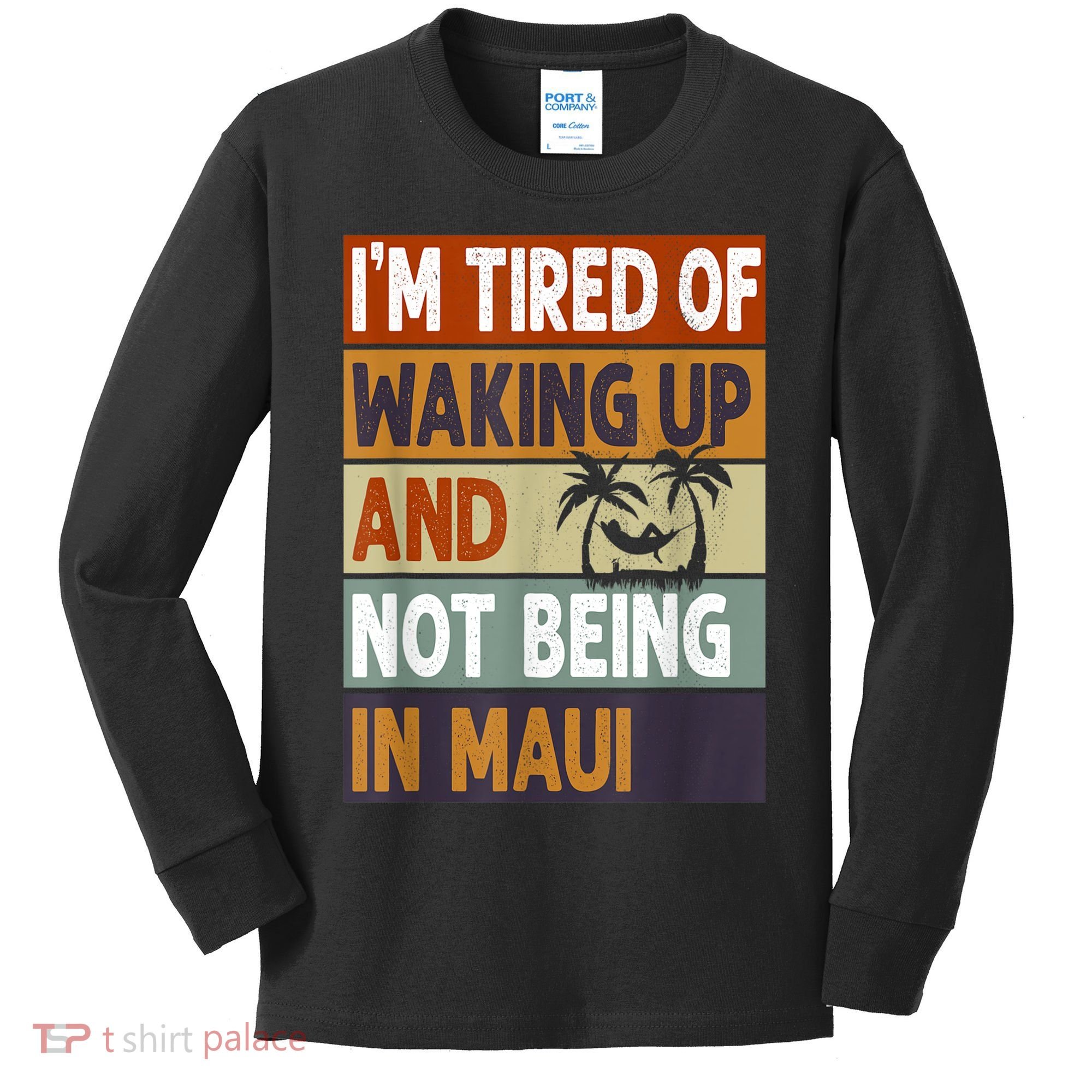 Maui Hawaii Vacation Souvenir Kids Long Sleeve Shirt
