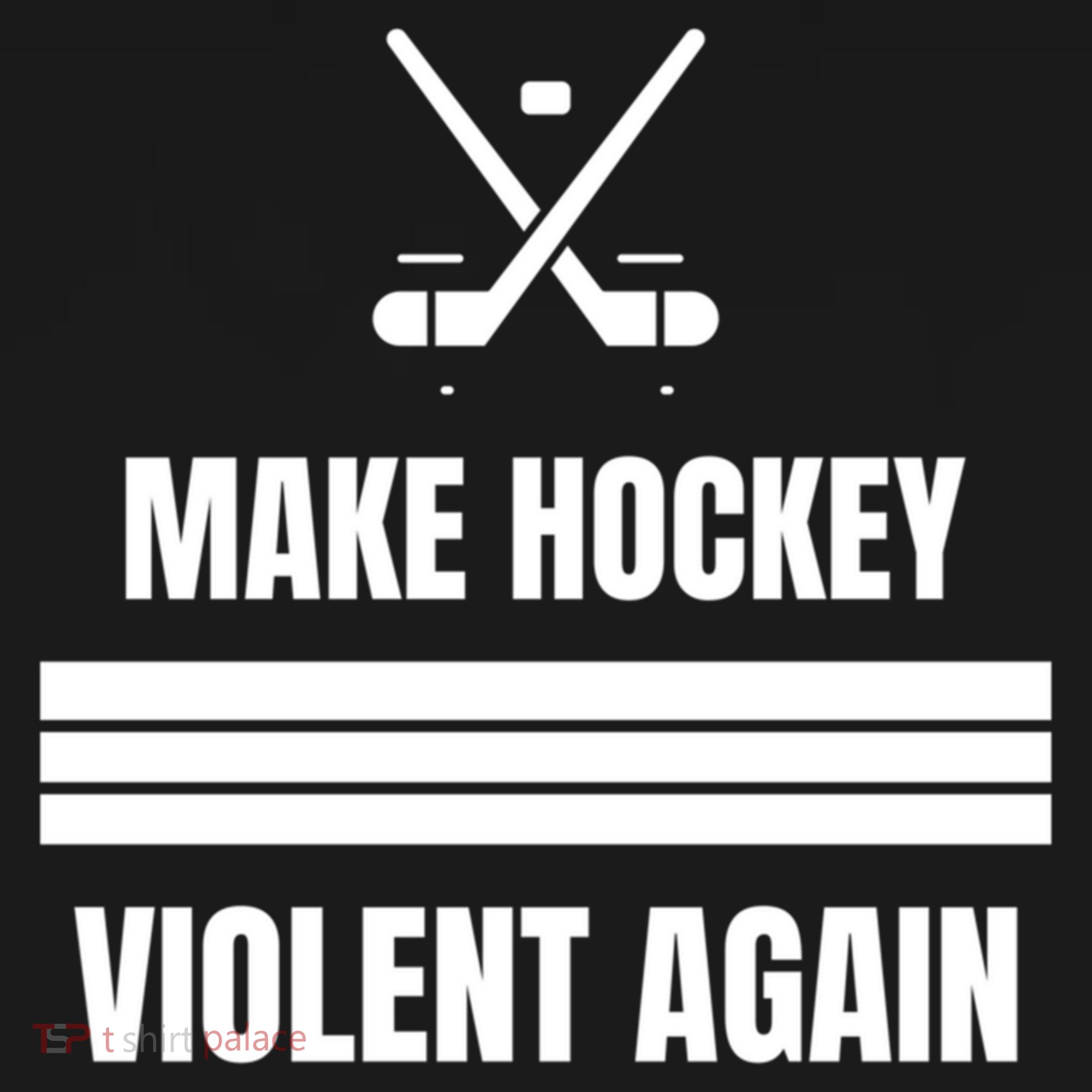 Make Hockey Violent Again Funny Hockey Players Maga Canada Ice Mousepad