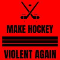 Make Hockey Violent Again Funny Hockey Players Maga Canada Ice Santa Hat thumb 1