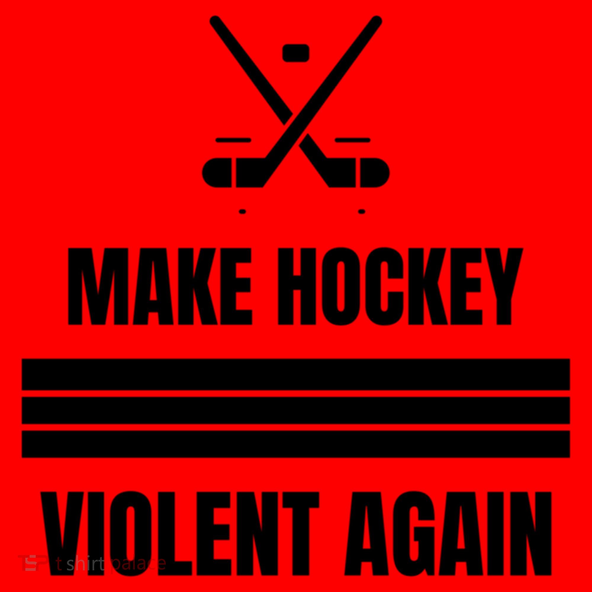 Make Hockey Violent Again Funny Hockey Players Maga Canada Ice Santa Hat