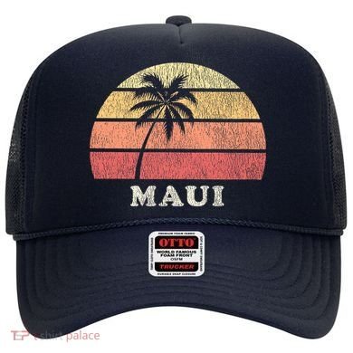 Maui HI Vintage 70s Retro Throwback Design Hat