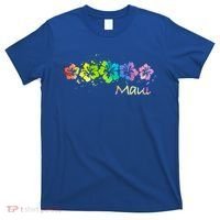 Maui Hawaii Watercolor Beach And Surf Cool Gift T-Shirt thumb 0