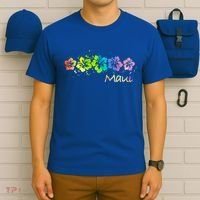 Maui Hawaii Watercolor Beach And Surf Cool Gift T-Shirt thumb 6
