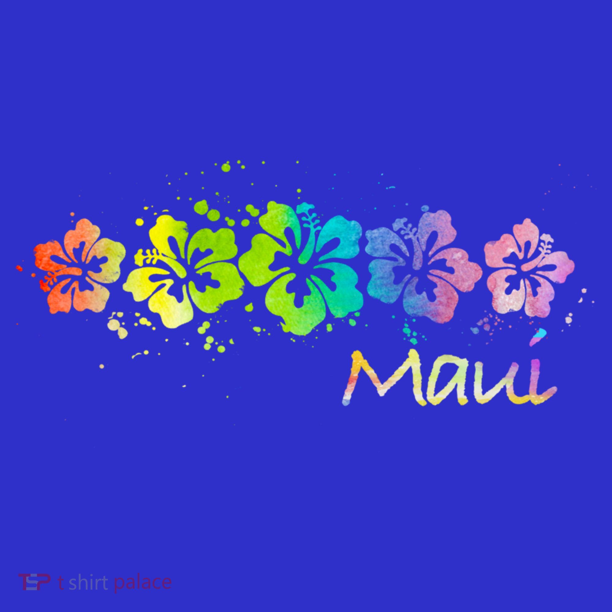 Maui Hawaii Watercolor Beach And Surf Cool Gift T-Shirt