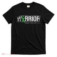 Mental Health Warrior Mental Health Awareness Green Ribbon T-Shirt thumb 0