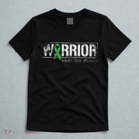 Mental Health Warrior Mental Health Awareness Green Ribbon T-Shirt thumb 5
