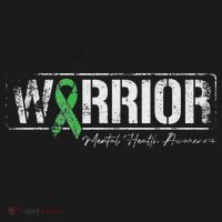 Mental Health Warrior Mental Health Awareness Green Ribbon T-Shirt thumb 7