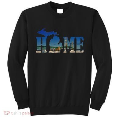 Michigan Home With The Mackinac Bridge Sweatshirt