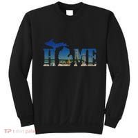 Michigan Home With The Mackinac Bridge Sweatshirt thumb 0