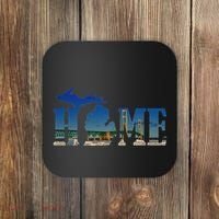 Michigan Home With The Mackinac Bridge Coaster thumb 0
