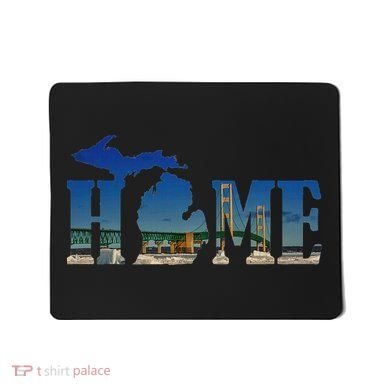 Michigan Home With The Mackinac Bridge Mousepad