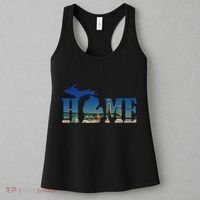 Michigan Home With The Mackinac Bridge Women's Tank Top thumb 3