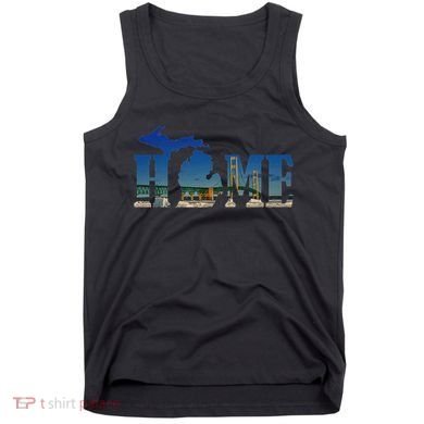 Michigan Home With The Mackinac Bridge Tank Top