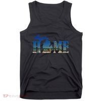 Michigan Home With The Mackinac Bridge Tank Top thumb 0