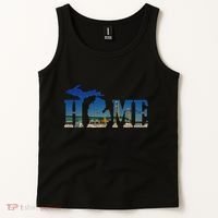 Michigan Home With The Mackinac Bridge Tank Top thumb 2