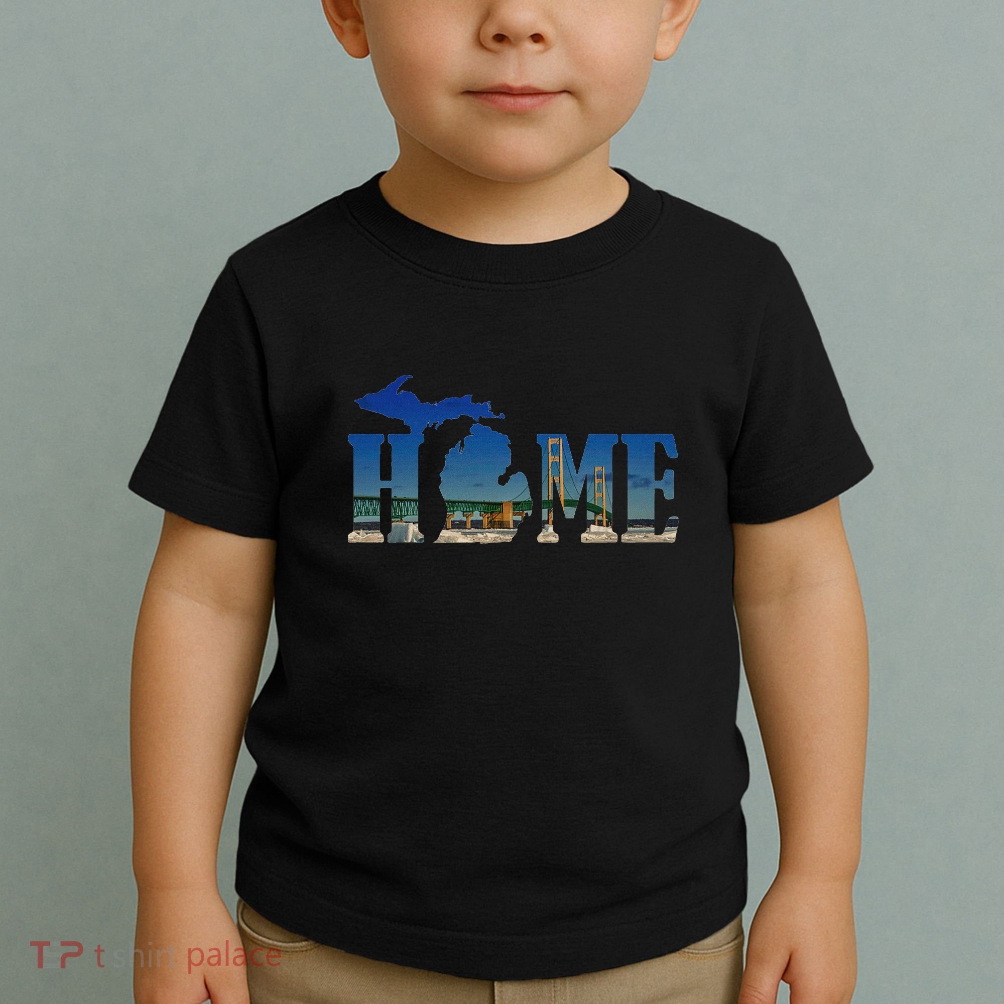 Michigan Home With The Mackinac Bridge Toddler T-Shirt