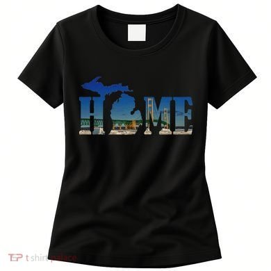Michigan Home With The Mackinac Bridge Women's T-Shirt