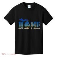 Michigan Home With The Mackinac Bridge Kids T-Shirt thumb 0