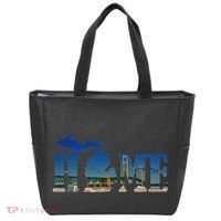 Michigan Home With The Mackinac Bridge Tote Bag thumb 0