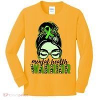 Mental Health Warrior Kids Long Sleeve Shirt thumb 0