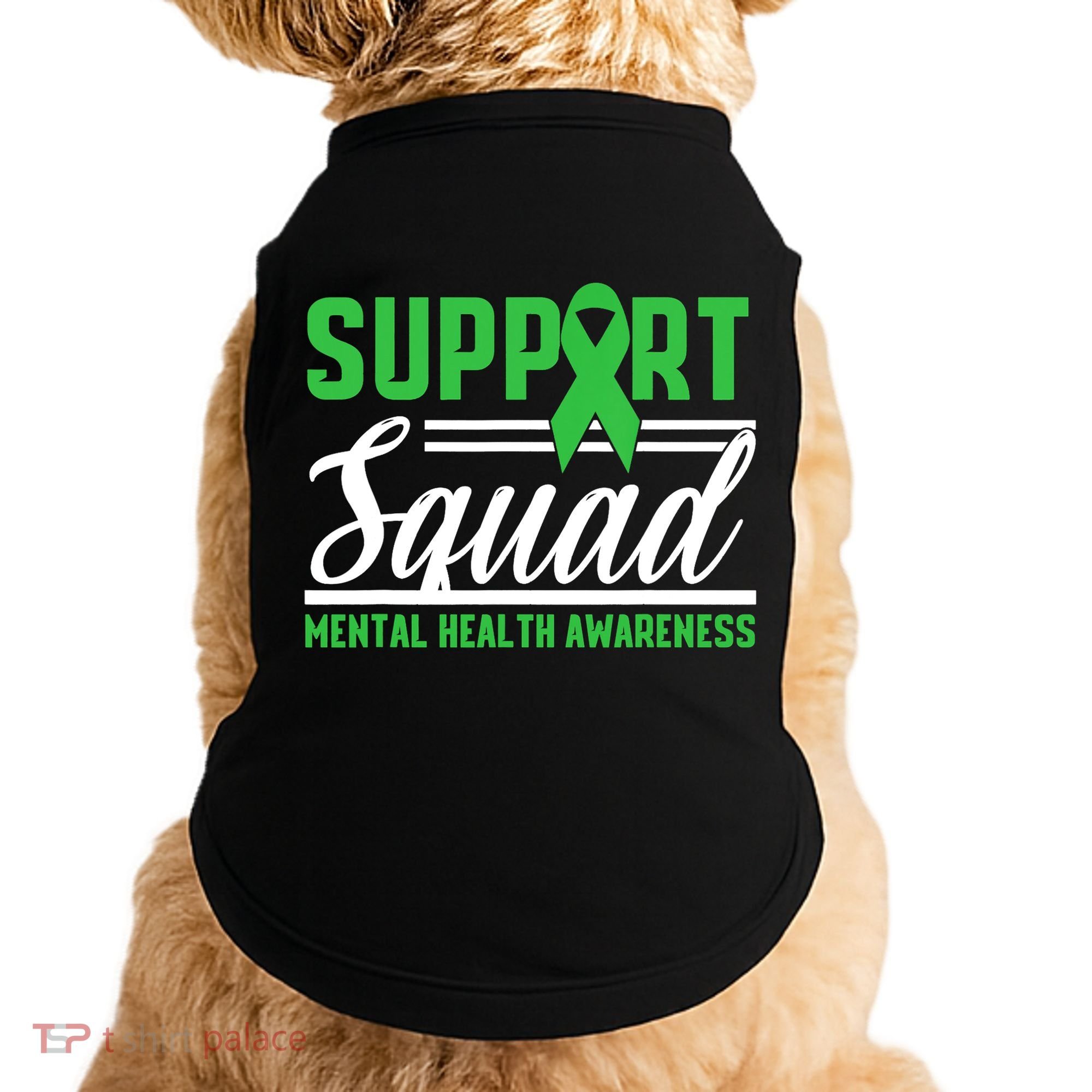Mental Health Warrior Support Squad Mental Health Awareness Doggie Tank