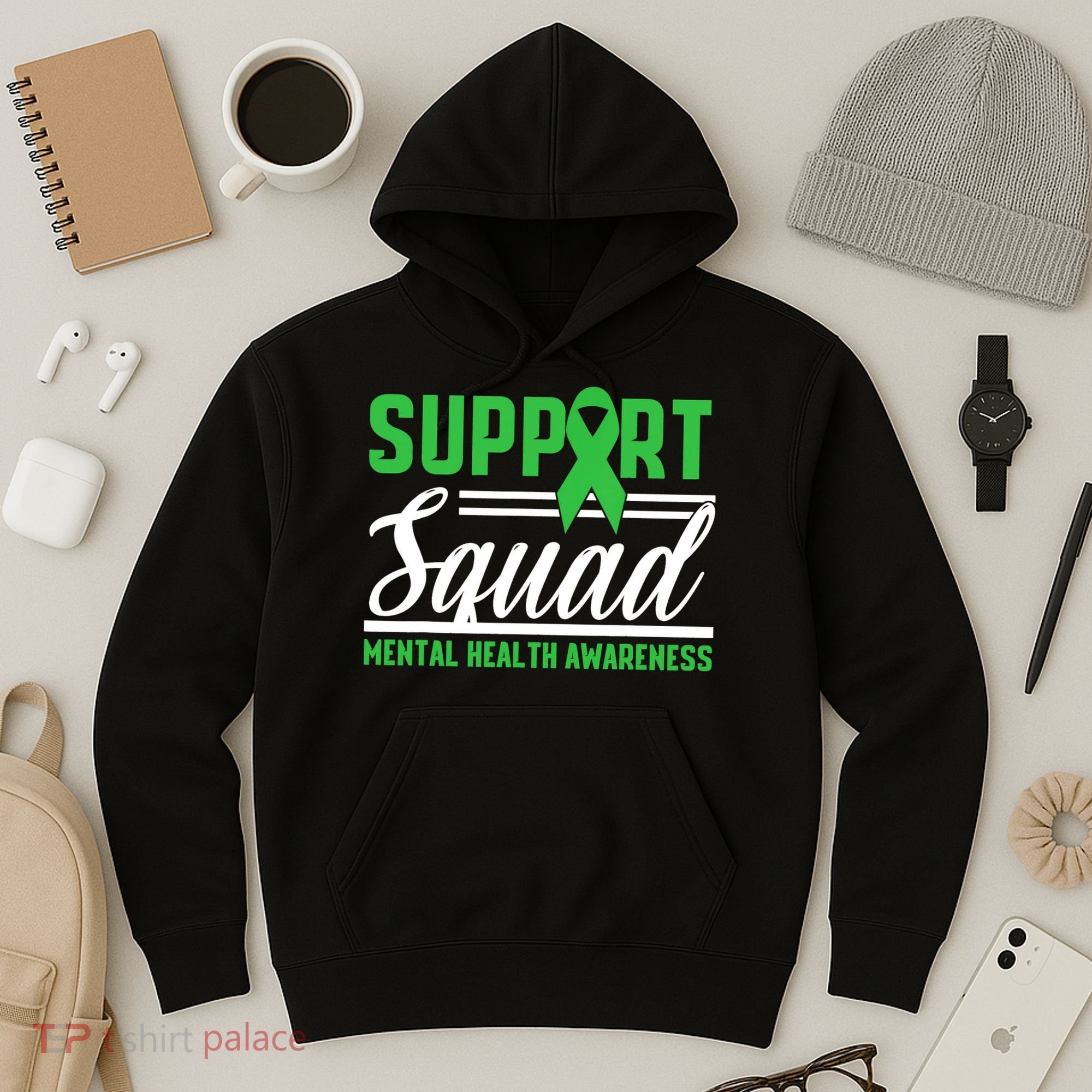 Mental Health Warrior Support Squad Mental Health Awareness Hoodie