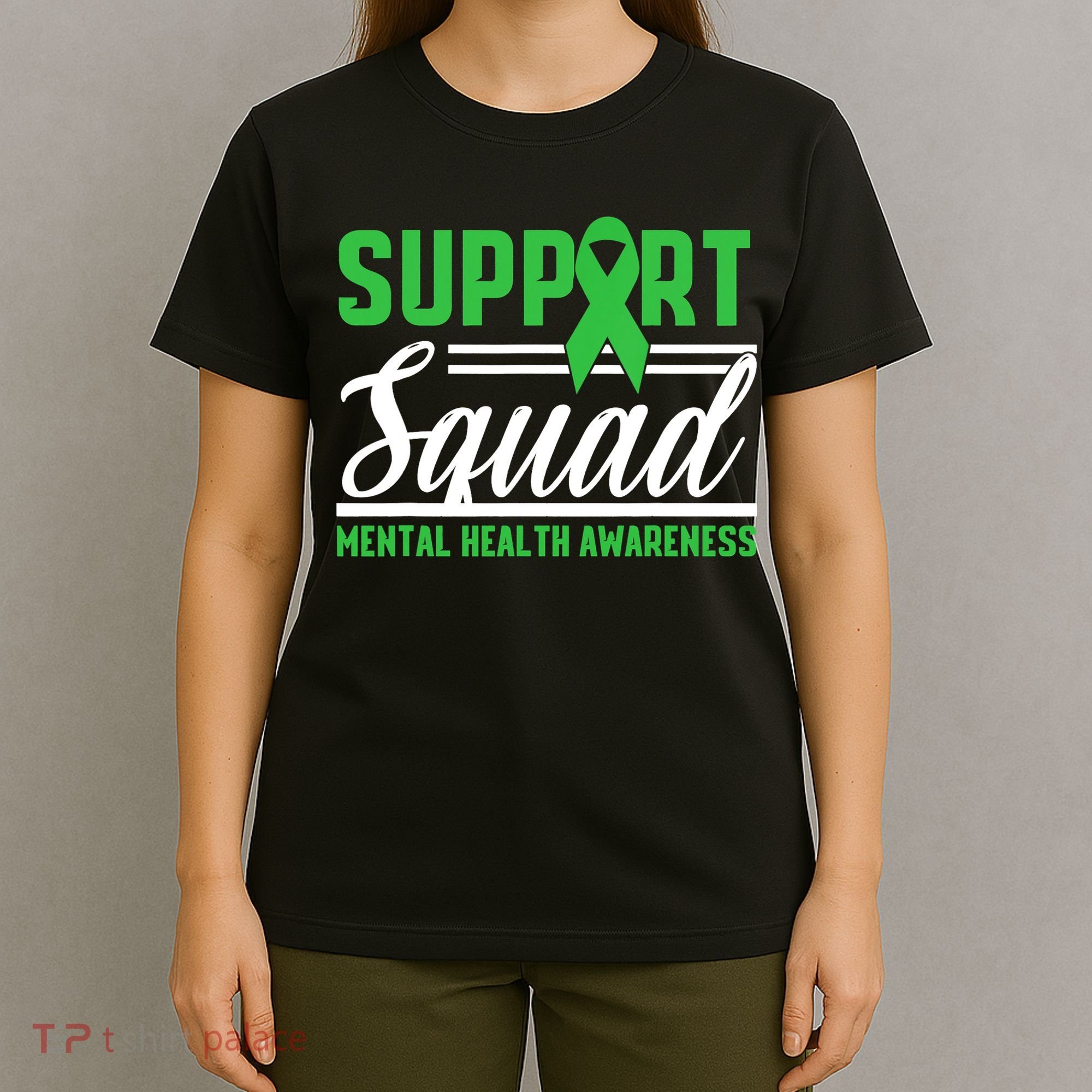 Mental Health Warrior Support Squad Mental Health Awareness T-Shirt