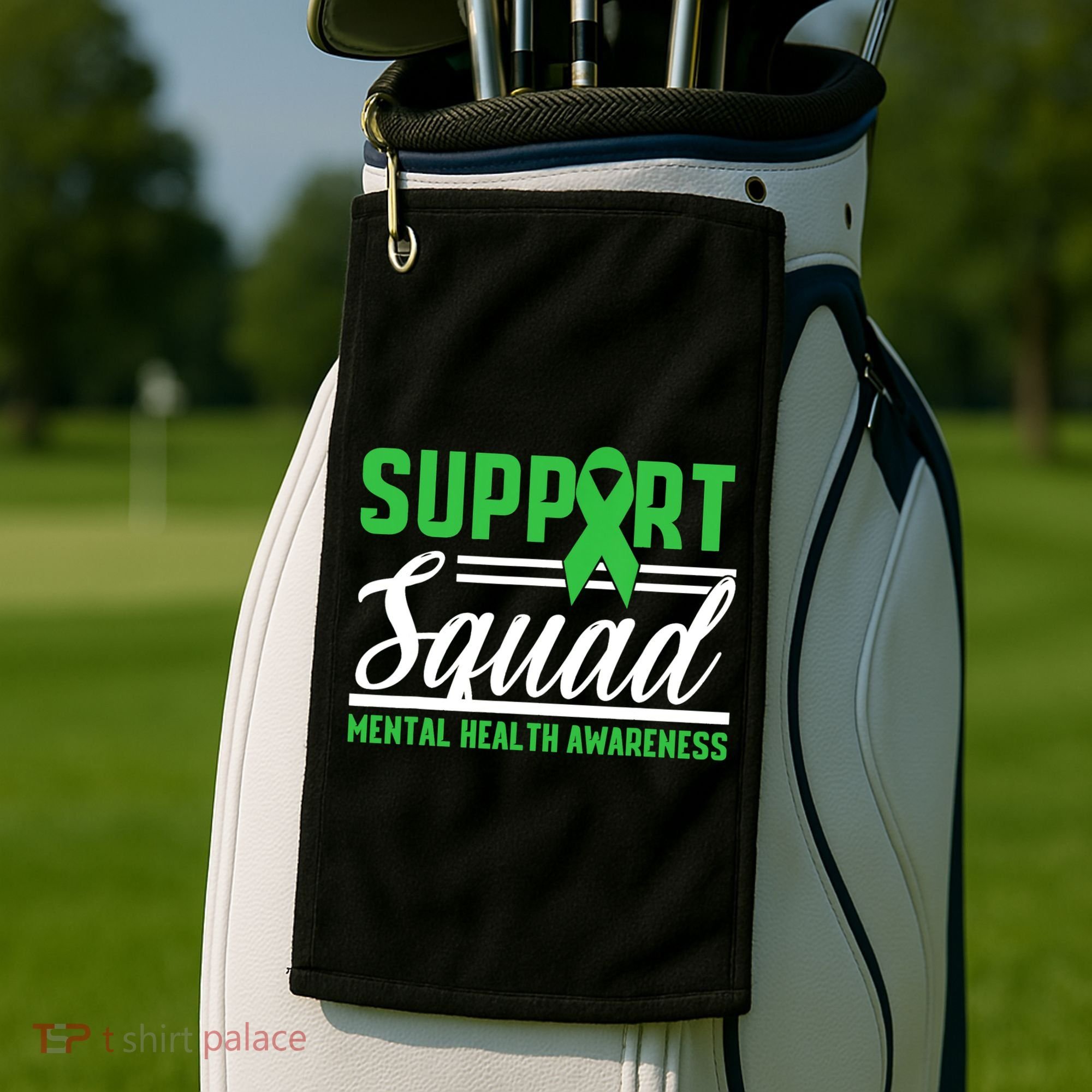 Mental Health Warrior Support Squad Mental Health Awareness Golf Towel