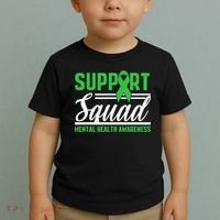 Mental Health Warrior Support Squad Mental Health Awareness Toddler T-Shirt thumb 2