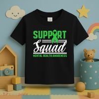 Mental Health Warrior Support Squad Mental Health Awareness Toddler T-Shirt thumb 3